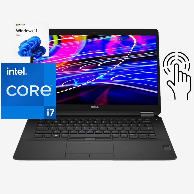Dell Latitude 5400 ¡TÁCTIL! / Intel Core i7 8665u 1,9ghz / 16Gb ram / ssd 256Gb / Pantalla 14" Táctil / Win 11 Pro / Estado estético "Pro Line"