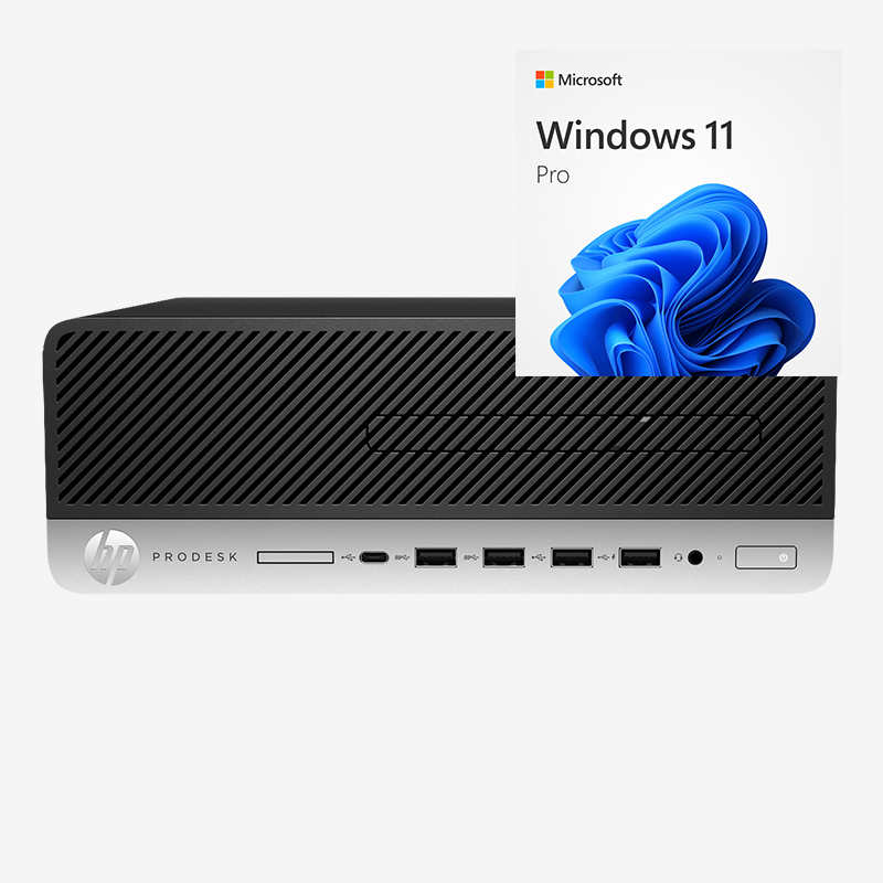 HP Elitedesk 800 G5 / Intel Core i3 9100 3,6ghz / 8Gb ram / Hdd 500Gb / Win 11 Pro / Estado estético "Pro Line"