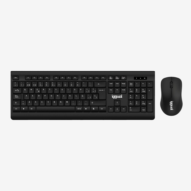 KIT TECLADO Y RATÓN INALÁMBRICO IGGUAL WMK