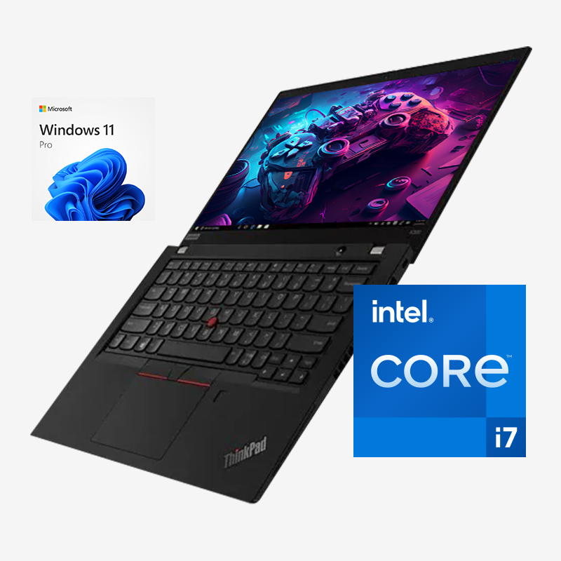 Lenovo Thinkpad X390 / Intel Core i7 8665u 1,9ghz / 16Gb ram / ssd 256Gb / Pantalla 13" / Win 11 Pro / Estado estético "Pro Line"