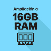 Ampliación a memoria RAM 16GB - venta exclusiva con la compra de un portátil o cpu (se sustituirá por la memoria ram actual)