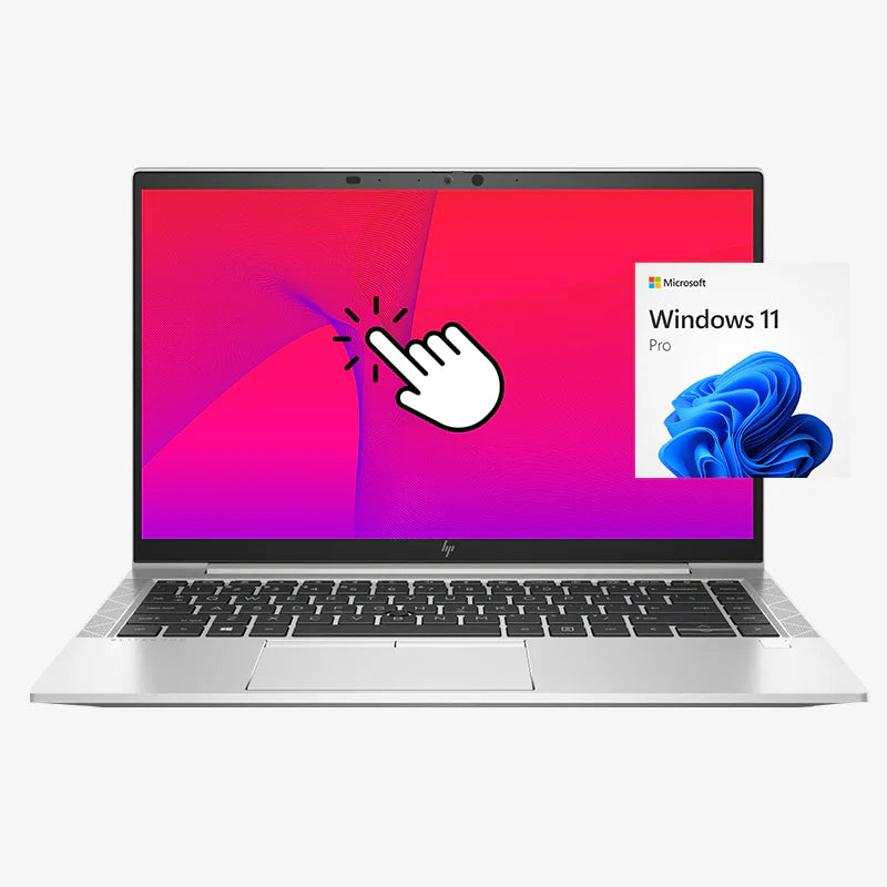 HP Elitebook 840 G7 / ¡TÁCTIL! / Intel Core i5 10210u 1,6ghz / 8Gb ram / ssd 512Gb / Conexión 4G / Pantalla 14" / Win 11 Pro / Estado Estético "Pro  Line"