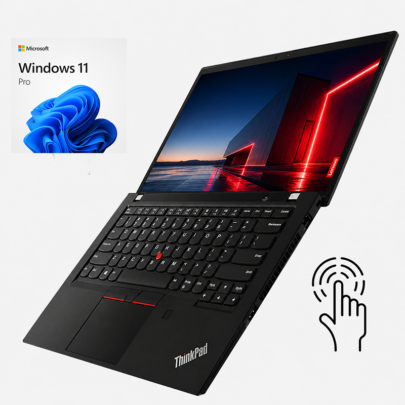 Lenovo ThinkPad T490s 14” i5‑8365U, 16GB, SSD 256GB, Táctil, Pro Line