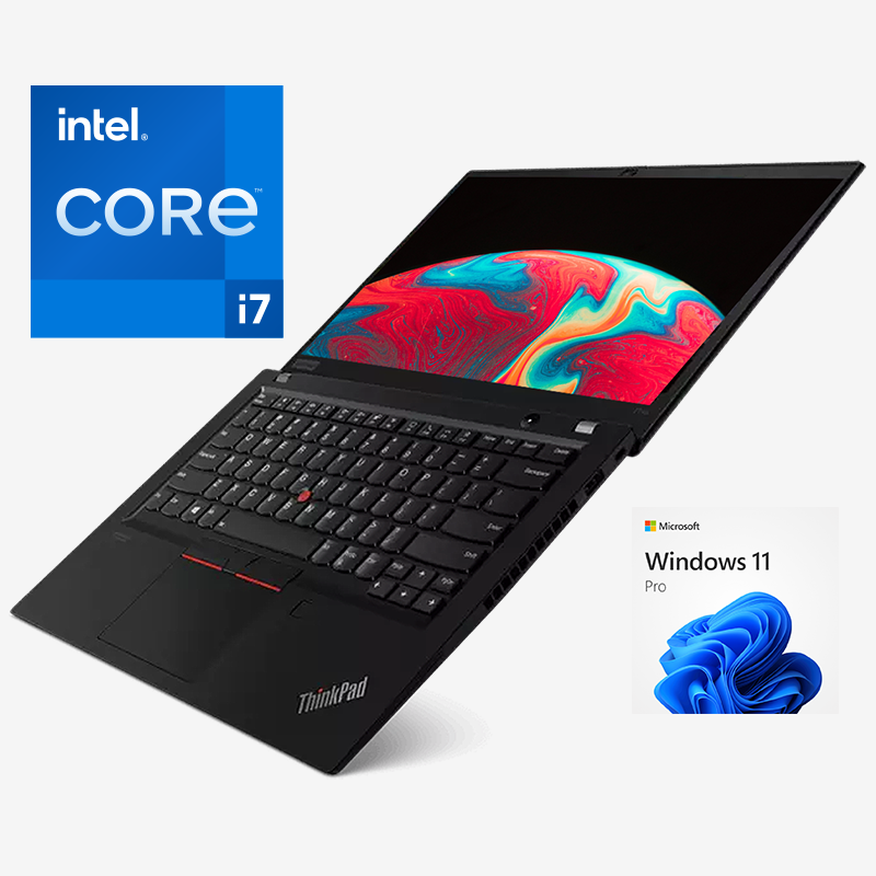 Lenovo Thinkpad T14 Gen1 / Intel Core i7 10610u 1,8 ghz / 16Gb ram / ssd 512Gb / Pantalla 14 / Win 11 Pro / Estado Estético "Pro Line"