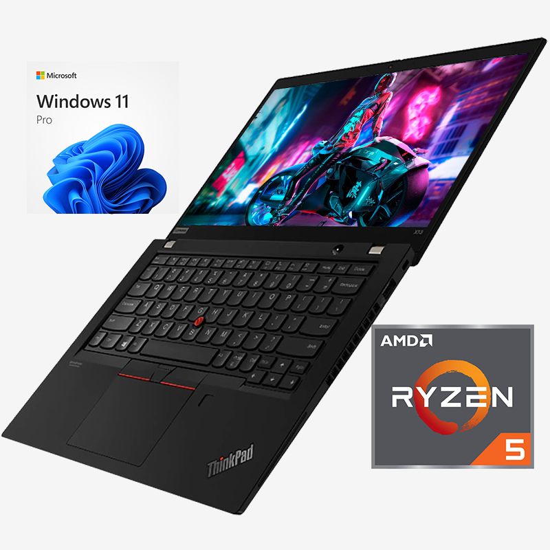 Lenovo Thinkpad X13 Gen 1  / Amd Ryzen 5 Pro 4650u 2,1ghz / 8Gb ram / ssd 256Gb / Pantalla 13" / Win 11 Pro / Estado estético "Pro Line"